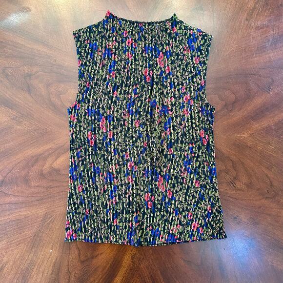 Impressions Pleated Chiffon Top M - Picture 1 of 4